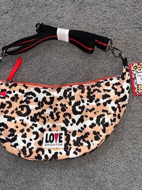 BRIGHTON THE SPOTTED LOVE SWING BAG - LEOPARD PRINT - BRAND NEW WITH TAG